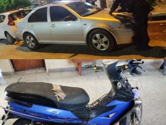 La policía recuperó dos vehículos y demoró a tres personas