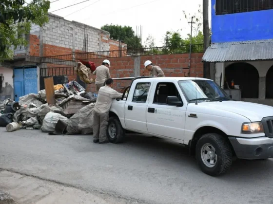 Bº San Francisco Solano: se retiraron 60 toneladas de cacharros