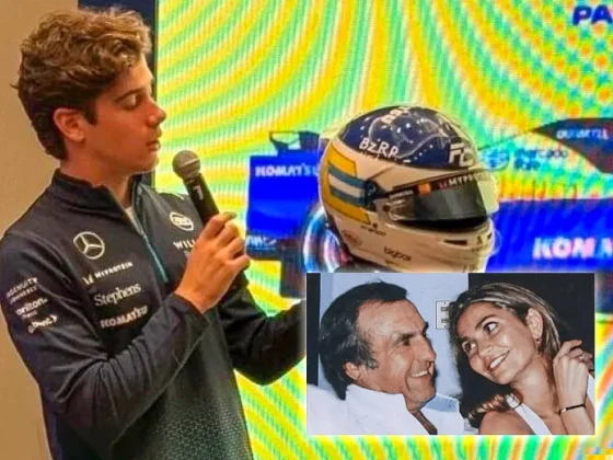 La ex esposa de Reutemann emocionada con Colapinto, es un "homenaje humilde e inmenso"