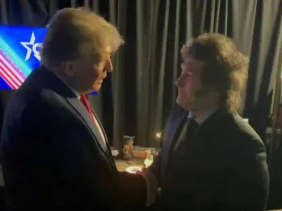 Javier Milei se ilusiona con el triunfo de Donald Trump y ya piensa en enero