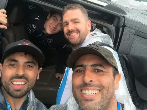 La emoción de Gabriel Ponce de León al encontrarse con Colapinto en el GP de Brasil