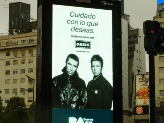Oasis vuelve a la Argentina el año que viene