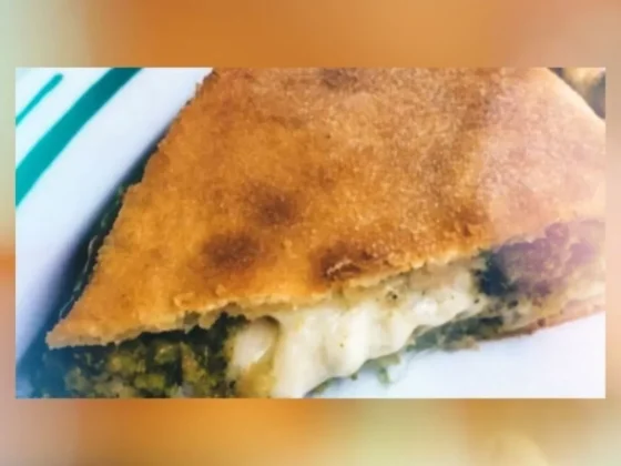 Focaccia siciliana con brócoli, deliciosa