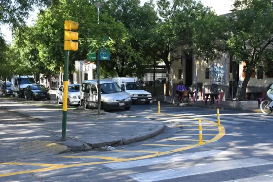 Comenzó la demarcación de Esquinas Seguras en el centro de la ciudad