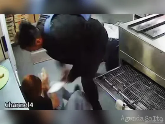 Brutal intento de femicidio quedó registrado por las cámaras de seguridad de una pizzería en Núñez