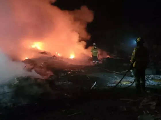 Fue extinguido el incendio en zona del vertedero San Javier