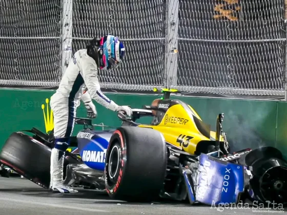 El tremendo accidente de Colapinto en la clasificación del GP de Las Vegas