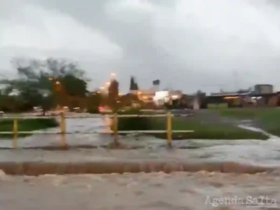 Se llovió todo en Salta: Cayeron 55 mm y hubo daños en distintos puntos de la provincia