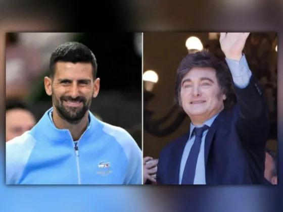 Novak Djokovic visitó al presidente Javier Milei en Olivos