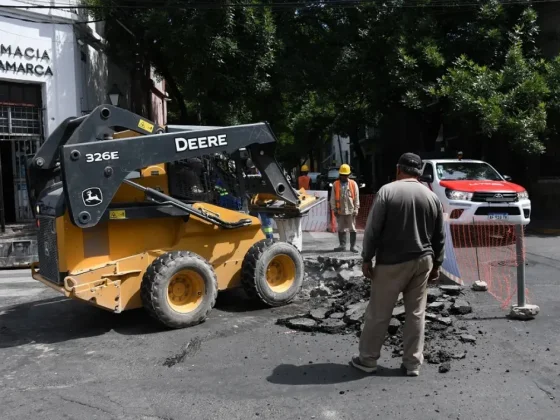 La Municipalidad de Salta ejecuta tareas de hormigonado en Catamarca y Urquiza