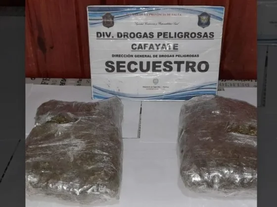 Tres jóvenes salteños fueron detenidos y les secuestraron más de 4 mil dosis de estupefacientes