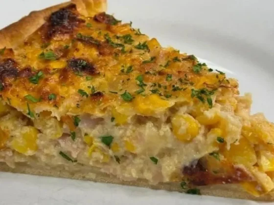 Tarta de choclo y lomito con masa casera
