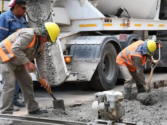 Colocaron nuevo hormigón en las dársenas de calle Pellegrini