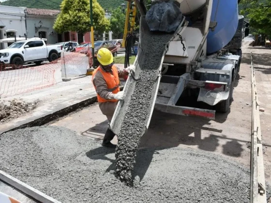 Colocaron nuevo hormigón en el Paseo Güemes