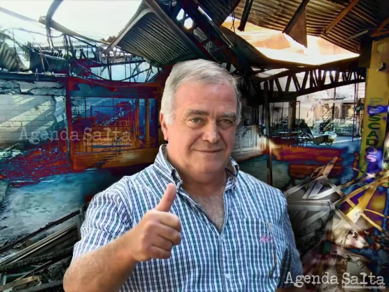 Pepe Muratore, detrás de los restos producto de un incendio que podría haberse prevenido