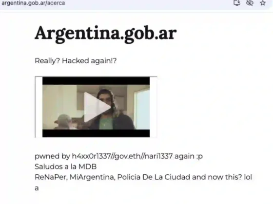 El Gobierno confirmó el hackeo de su sitio oficial y cuestionaron la falta de inversión en ciberseguridad