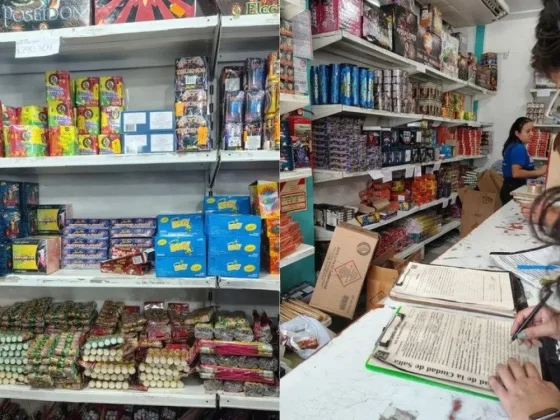 Sancionaron a un importante local de pirotecnia por entorpecer una inspección