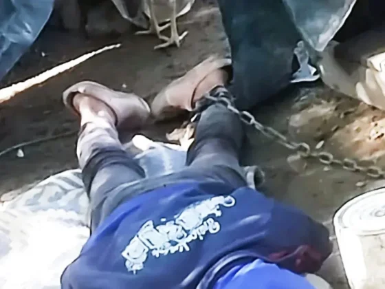 Consigna policial y  análisis de la escena en el caso de la mujer encadenada