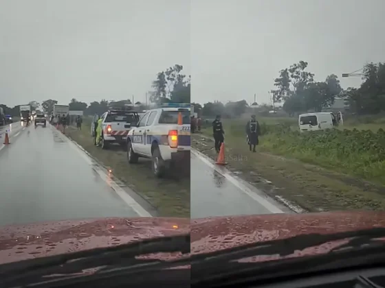 Brutal choque en cadena sobre ruta 34