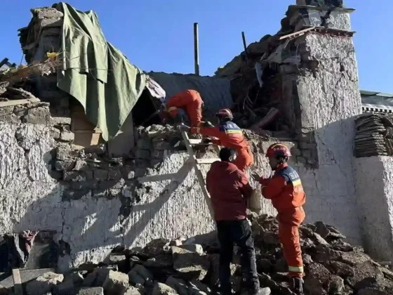 Terremoto en el Tíbet: la cifra de muertos ascendió a 126 y hay más de 180 heridos