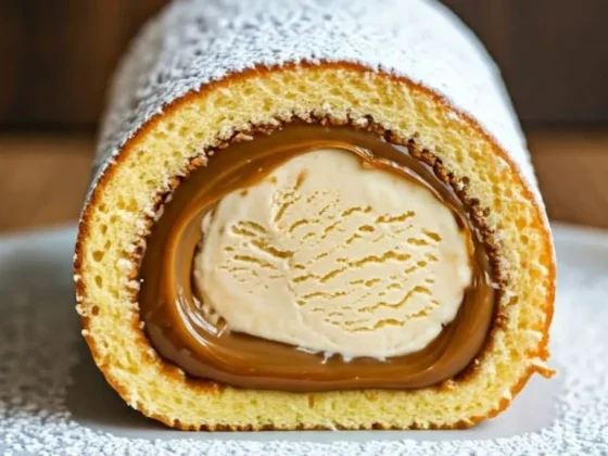 Receta de Tutankamón: postre helado con pionono y dulce de leche