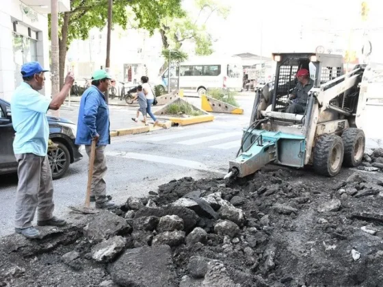 Verano en Obra: inició la repavimentación de la calle 20 de Febrero
