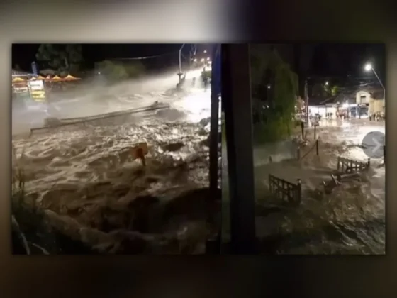 Inundaciones y destrozos en Santa Rosa de Calamuchita y alrededores
