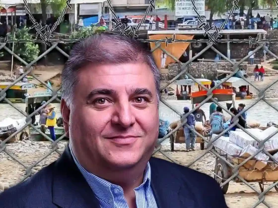 "No es el muro de Trump, es un alambrado para ordenar"