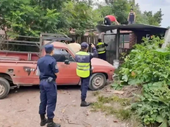La Policía brindó asistencia por el temporal registrado en la provincia