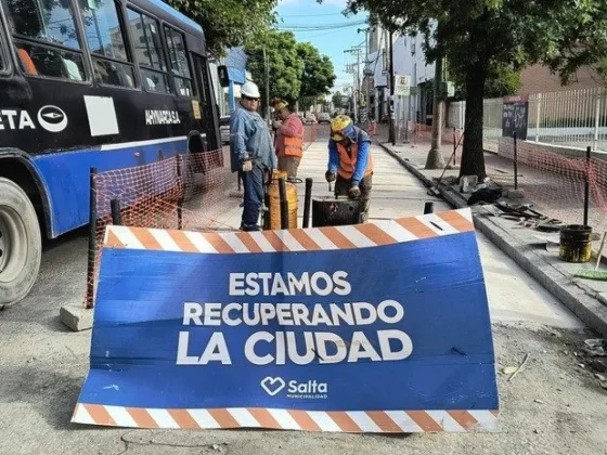Se reconstruyeron las dársenas de colectivos en Pellegrini y Zabala
