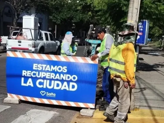 Se avanza con las obras de repavimentación sobre la calle Leguizamón