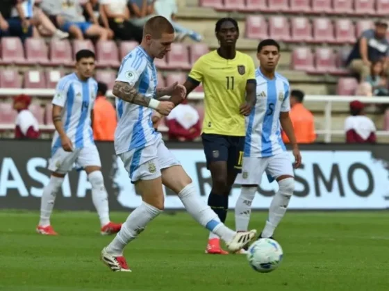 La Selección argentina Sub 20 cierra la fase de grupos del Sudamericano ante Ecuador