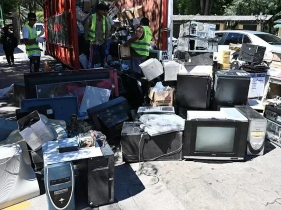Se recolectaron 20 toneladas de residuos eléctricos y electrónicos que serán reciclados