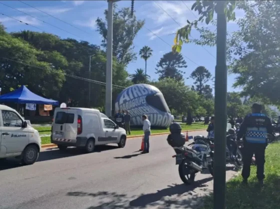 Se realizó una jornada preventiva de seguridad vial en avenida Arenales