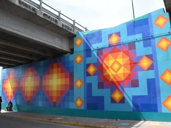 Finalizaron el mural del bajo puente de avenida Bolivia y Reimundín