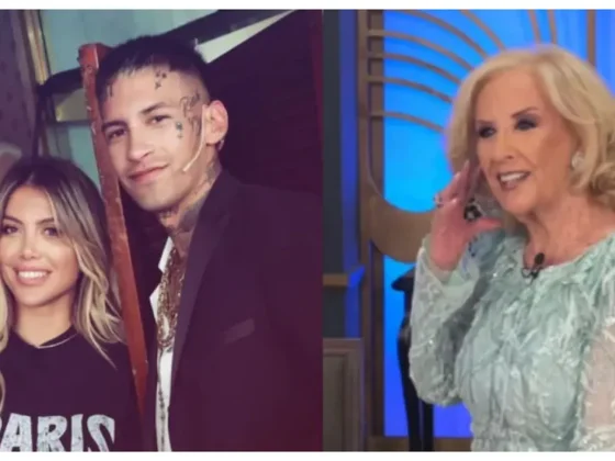 Wanda Nara apareció en pleno programa de Mirtha Legrand y piropeó a L-Gante: “Estoy muy enamorada”
