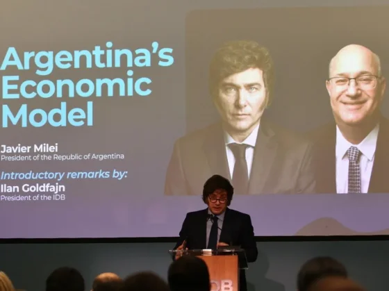 Milei afirmó en el BID que la justicia social es una aberración