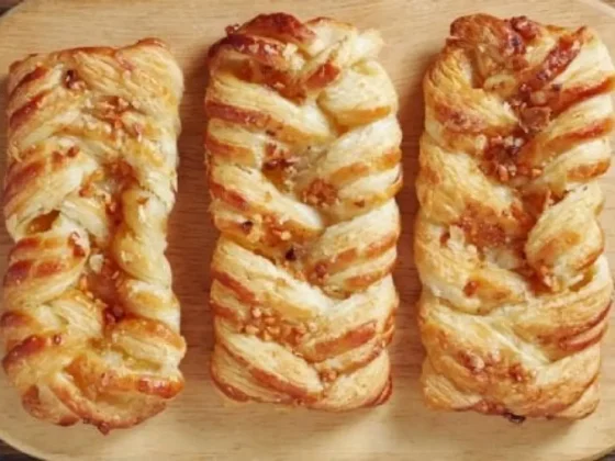 Con pocos ingredientes podés hacer estas trenzas de crema pastelera, iguales a las de la panadería
