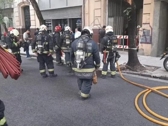 Se incendió una de las oficinas del anexo de la Cámara de Diputados