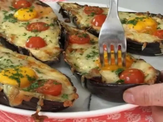 Berenjenas rellenas napolitanas, facilísimas