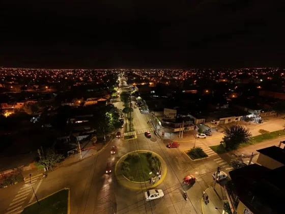 Colocaron nuevas luces LED en la avenida Zacarías Yanci