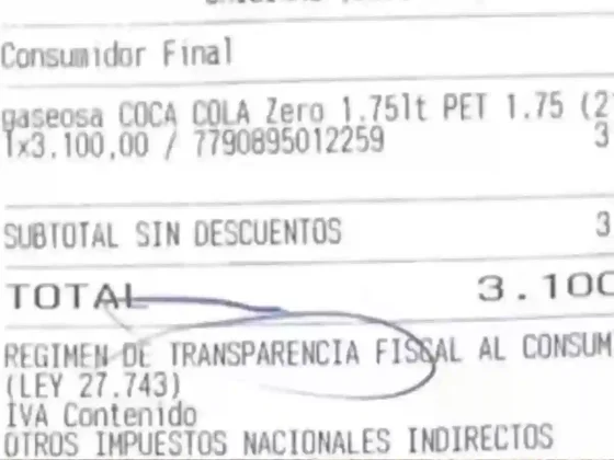 Transparencia Fiscal: cinco provincias ya muestran la carga impositiva en los tickets