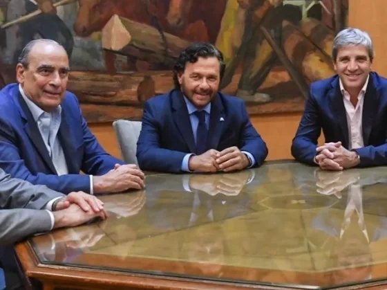 Luego de reunirse con Francos y Caputo, el gobernador ratificó la continuidad de las obras