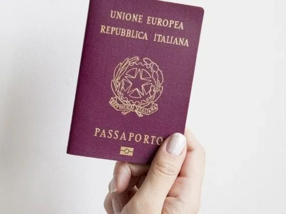 Italia establece un cupo para que los argentinos puedan obtener pasaporte