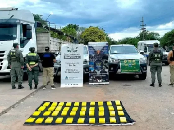 Detenidos con más de 41 kilos de cocaína