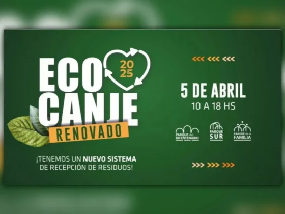 El sábado se realizará una jornada de Ecocanje en los Parques Urbanos