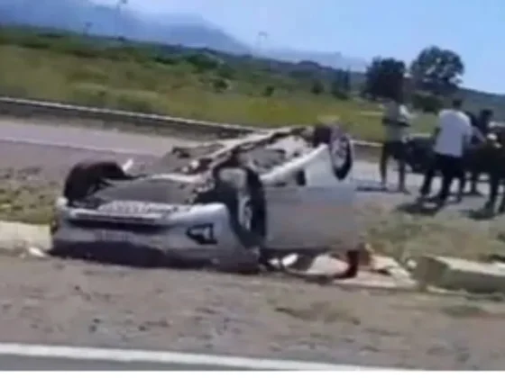 Terrible vuelco en la Circunvalación Oeste