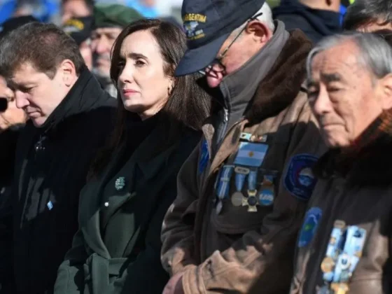 Victoria Villarruel encabezó un acto por Malvinas en el sur de país