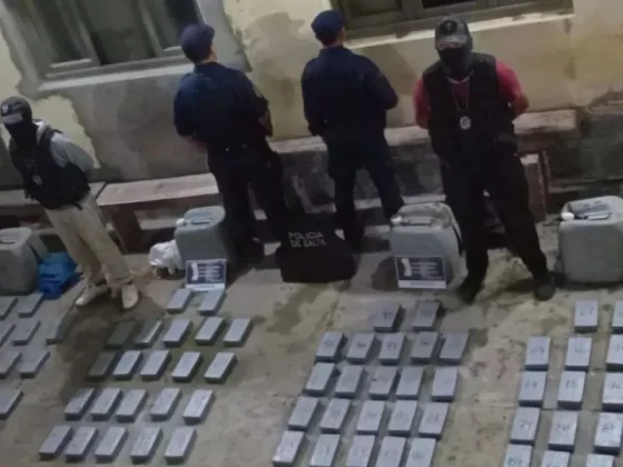 La Policía decomisó más de 95 kilos de droga en Aguaray