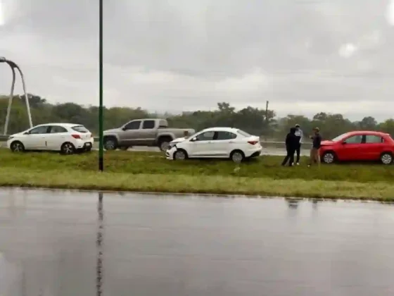 Choque en cadena en Circunvalación Oeste